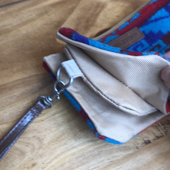 Pendleton Blue and Red Patterned Clutch - Picture 9 of 9